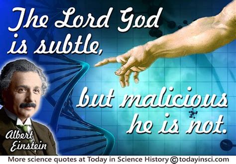 Albert Einstein Quote The Lord God Is Subtle Medium Image 500 X 350 Px