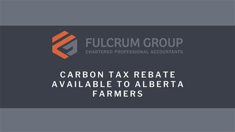 Carbon Tax Rebate For Farmers