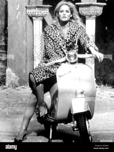 Ursula Andress In Rome With Her Vespa Circa 1960s Stock Photo Alamy