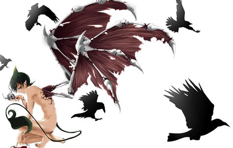 Wallpaper Blood Skull Wings Anime The Demon Tail