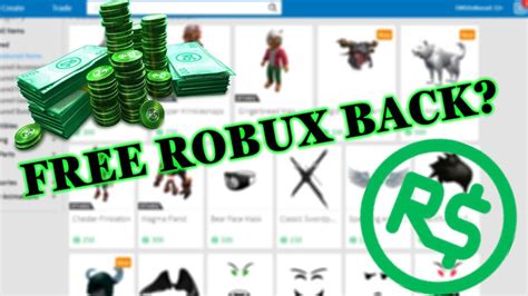 Robux was introduced on may 14, 2007 (alongside tix ) as a replacement of roblox points. Roblox GET BACK ROBUX FROM WHAT YOU BUY?? - YouTube