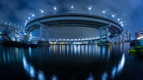 2560x1440 Japan Bridge Lights 1440p Resolution Wallpaper Hd City 4k