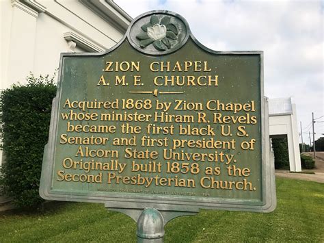 Read The Plaque Zion Chapel A M E Church