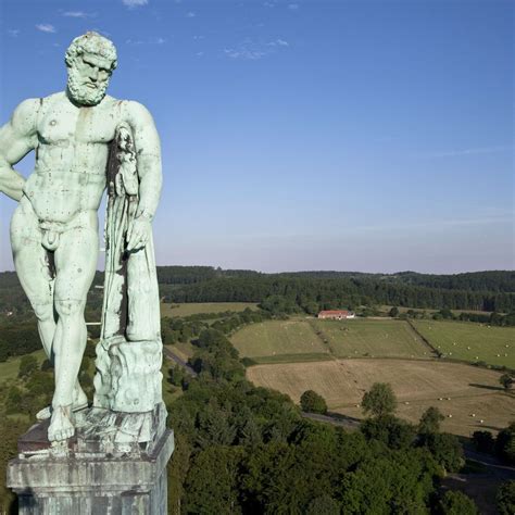 Hercules Looking Down On The Bergpark Wilhelmshöhe And Kassel Germany