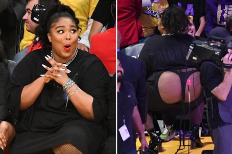 Celebooty Lizzo Butt Thong Dress Lakers Game Porn Pic