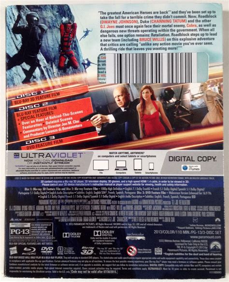 Yojoecom Gi Joe Retaliation Blu Ray 3d