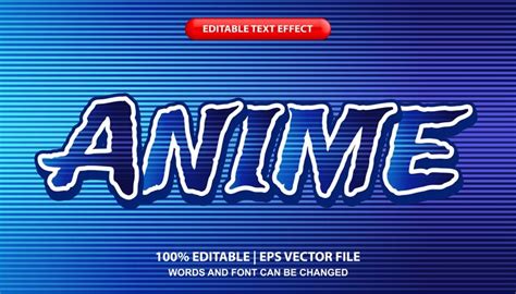 Premium Vector Anime Text Editable Text Effect Japanese Anime