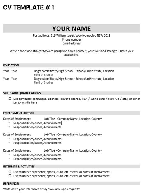 .zealand and australian jobs, curriculum vitae, editable cv template, 1, 2 and 3 page resume, clean and modern resume format design, instant cv templates bundle for ms word, curriculum vitae, cover letter, references, professional resume format, modern resume, creative resume, 1. Australia Campervan & Motorhome Blog | Australian Backpackers