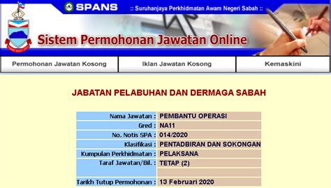 Bagi lepasan pmr/ pt3 yang sedang mencari pekerjaan. Kekosongan Jawatan Kerajaan Negeri Sabah 2020 | Pembantu ...