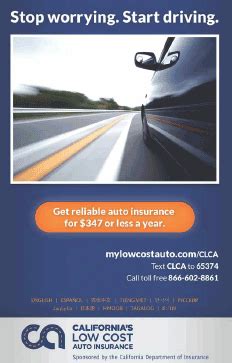 You can use our site to see what. Consumer Action :: California's Low Cost Automobile Insurance Program