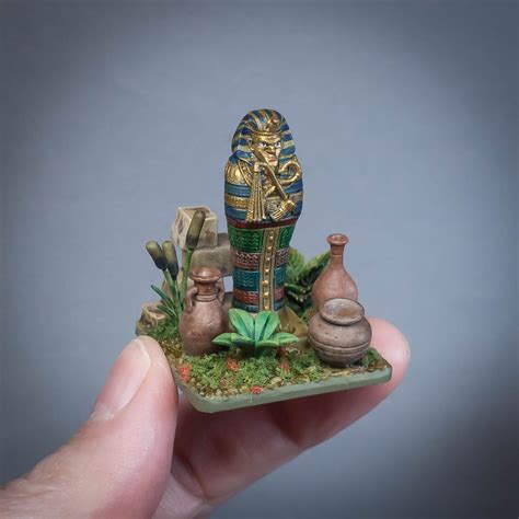3d printable egypt pharaoh sarcophagus 32mm and 75mm pre supported by my3dprintforge
