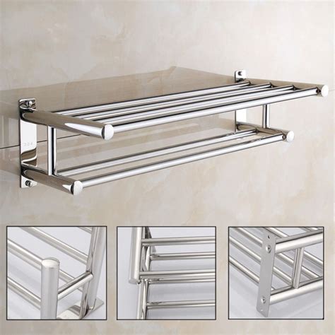 anauto luxury solid polished stainless steel towel rack luxury solid polished chrome towel rack