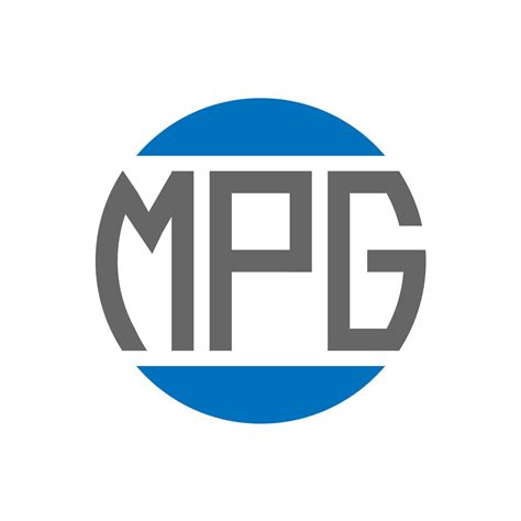 Diseño De Logotipo De Letra Mpg Sobre Fondo Blanco Concepto De
