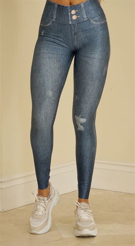 Butt Lifting Jeans Leggings Look Very Real Top Rio Shop