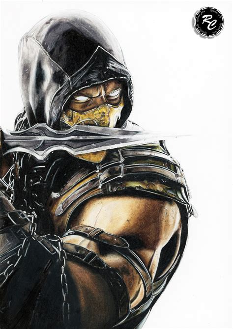 Mortal Kombat Scorpion Drawings