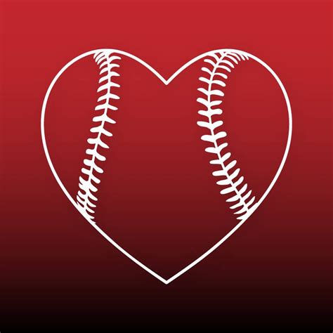 Baseball heart svg Baseball svg files Baseball cut file for | Etsy