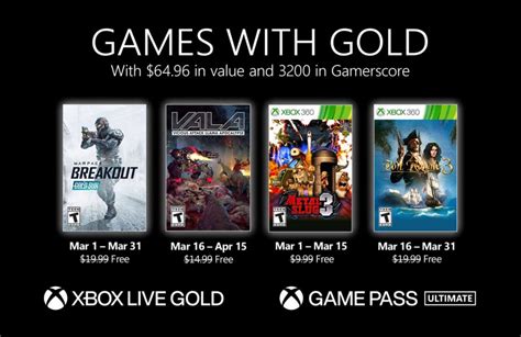 Xbox Games With Gold For March 2021 Pureinfotech