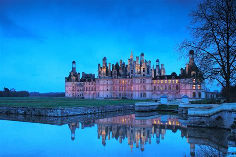 Chambord Castle Seen From The River Cosson France