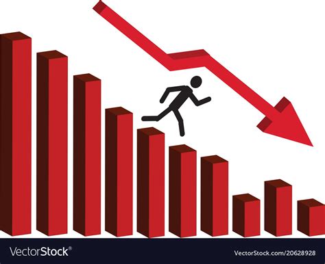 Stock Market Is Going Down Royalty Free Vector Image