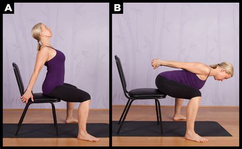 12 Yoga Asanas On Chair Yoga Poses