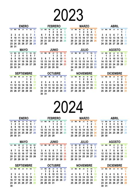 Calendario 2023 2024 Calendariossu