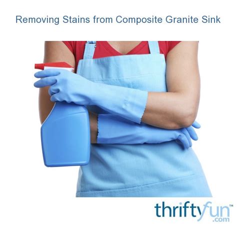 If you oil your sink to bring back finish use general care and cleaning: Removing Stains from a Composite Granite Sink | ThriftyFun