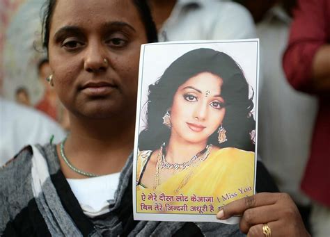 Photos Of Funeral Of Late Bollywood Actress Sridevi Kapoor
