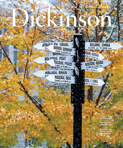 Dickinson Magazine Winter 2019 By Dickinson College Issuu