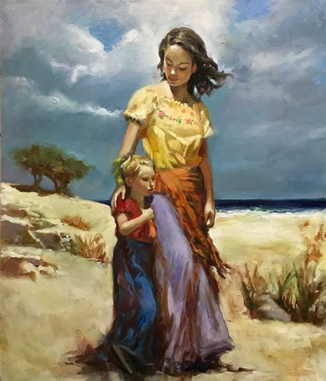 Hand Painted Reproduction Pino Daeni Oil Painting Etsy