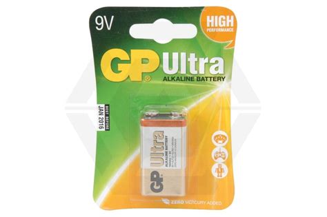 Gp Ultra Alkaline Battery Pp3 9v Zero One Airsoft