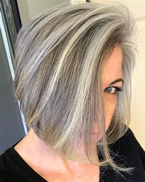 Grey hair with highlights and lowlights is fashionable for naturalistas over 50 and for ladies who just want a different look. Women With Natural Gray Hair (50 pics)