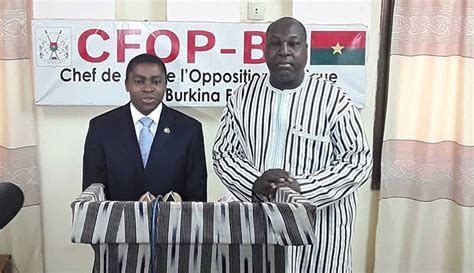 Burkina Faso Le Chef De File De Lopposition Politique Recoit La