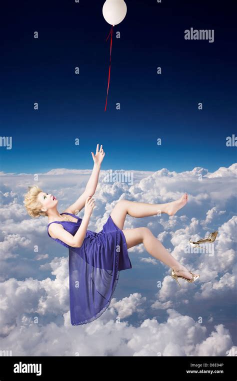 Girl Falling Sky High Resolution Stock Photography And Images Alamy