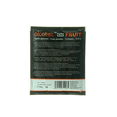 Alcotec Fruit Turbo Yeast Distiller S Strain Pack Of