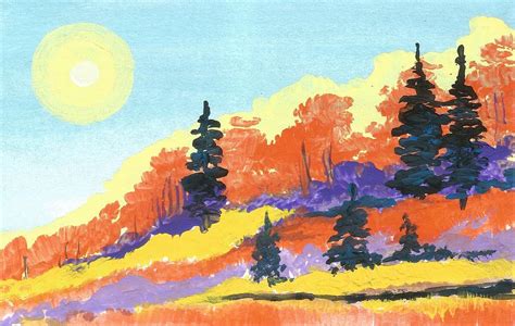 Autumn Forest Painting By Masha Batkova Fine Art America
