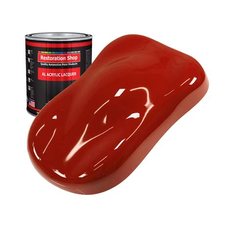 Restoration Shop Candy Apple Red Acrylic Lacquer Auto Paint Quart