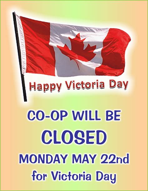 Co Op Will Be Closed Victoria Day May 22 Fredericton Co Op