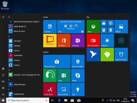 Management Of Start Menu And Tiles On Windows 10 And Server 2016 Part