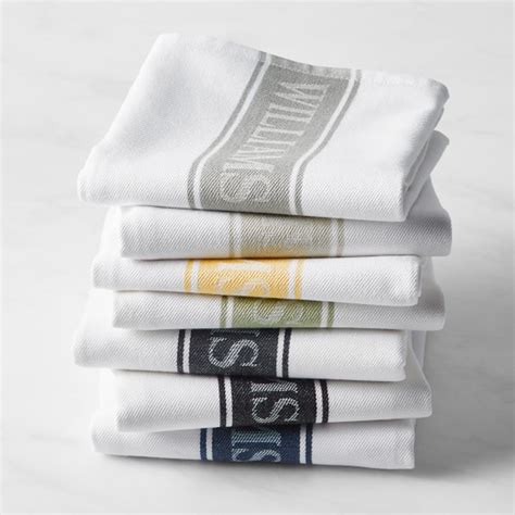 Williams Sonoma Classic Logo Kitchen Towels Set Of 4 Williams Sonoma