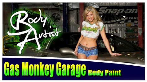 Body Artist Gas Monkey Garage Body Paint On Missy Cool
