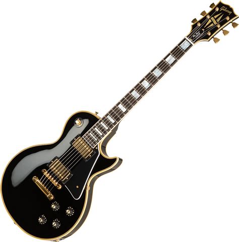 Gibson Custom Shop 1968 Les Paul Custom Reissue Ebony Solid Body Electric Guitar Black