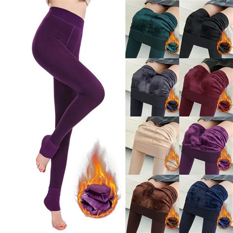 Mallas C Lidas De Terciopelo Para Mujer Leggings El Sticos De Cintura