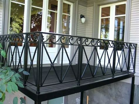 Wrought Iron Balcony Railing Installation Custom Fabrication