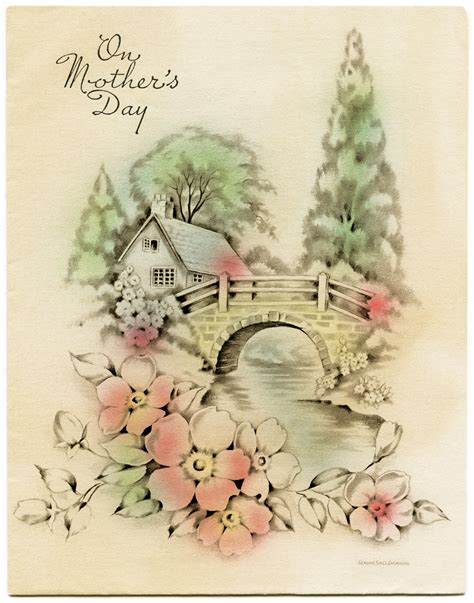 Mothers Day Free Vintage Illustrations