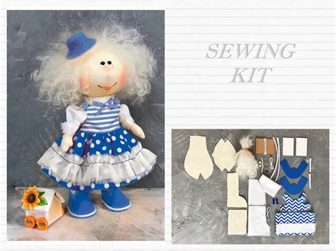 Rag Doll Supplies Make Your Own Doll Sewing Kit Cloth Doll Etsy