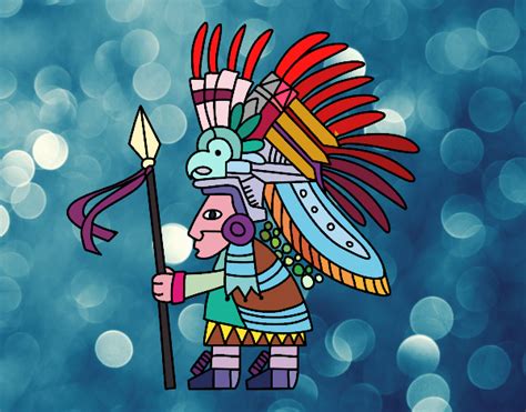 Dibujo De Guerrero Azteca Pintado Por En El Día 28 10 19 A