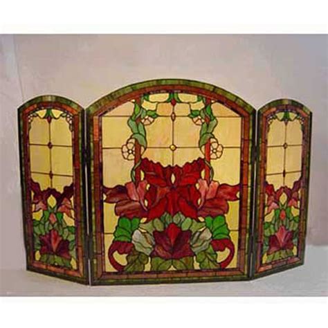 Tiffany Style Stained Glass Fireplace Screen Free Shipping Today 11372482