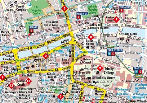 Dublin City Map Travelsfinderscom