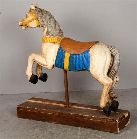 Lot Detail Wooden Carousel Horse