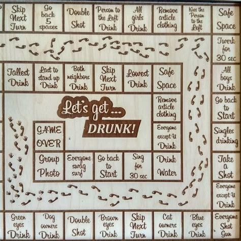 Personalized Adult Drinking Game Drinking Board Drinkopoly Etsy